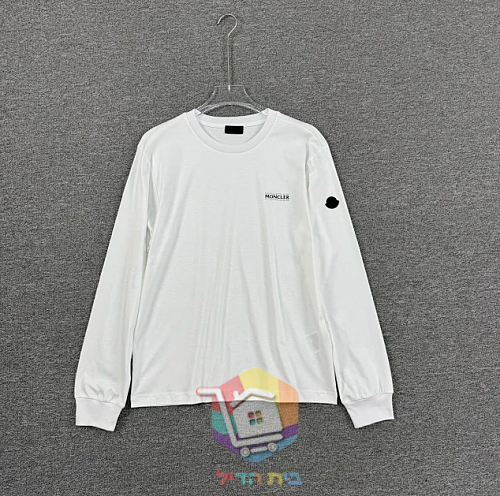 חולצה ארוכה Moncler, לבן, אפור, שחור 47