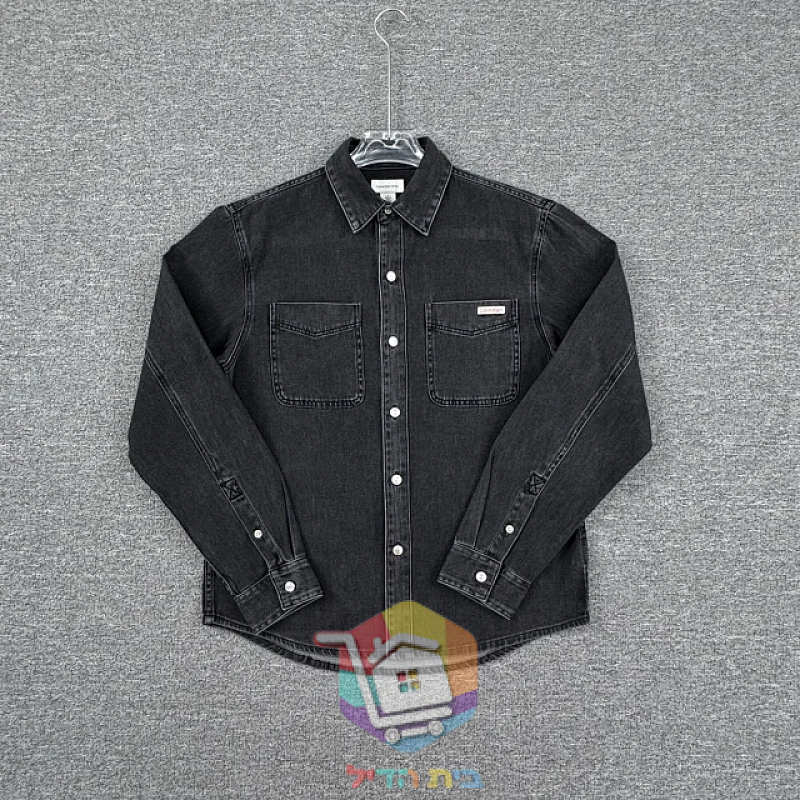 Jeanshemd Calvin Klein in gewaschenem Schwarz