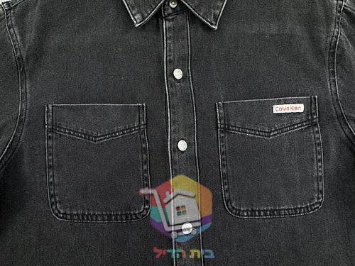 Jeanshemd Calvin Klein in gewaschenem Schwarz 2
