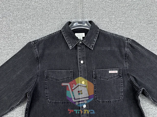 Jeanshemd Calvin Klein in gewaschenem Schwarz 7