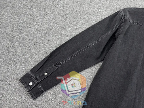 Jeanshemd Calvin Klein in gewaschenem Schwarz 10