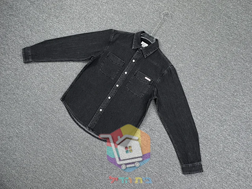 Jeanshemd Calvin Klein in gewaschenem Schwarz 12