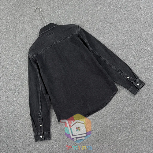Jeanshemd Calvin Klein in gewaschenem Schwarz 15