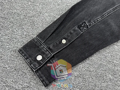 Jeanshemd Calvin Klein in gewaschenem Schwarz 17