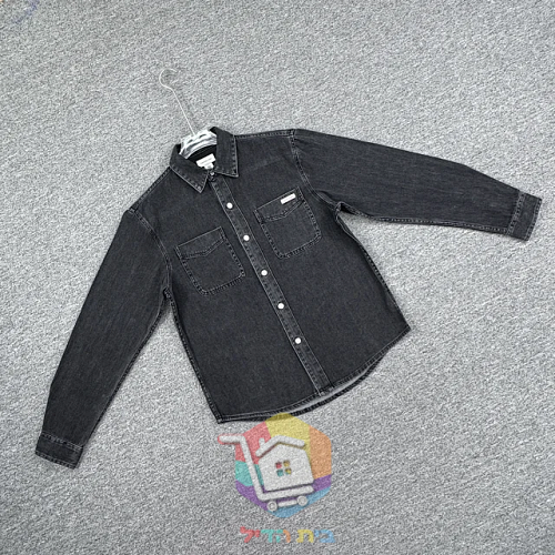 Jeanshemd Calvin Klein in gewaschenem Schwarz 21