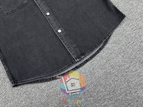 Jeanshemd Calvin Klein in gewaschenem Schwarz 23