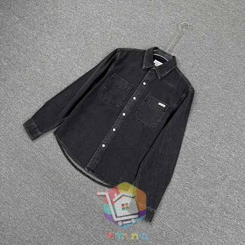 Jeanshemd Calvin Klein in gewaschenem Schwarz 26
