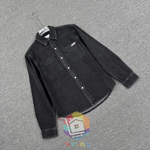 Jeanshemd Calvin Klein in gewaschenem Schwarz 28