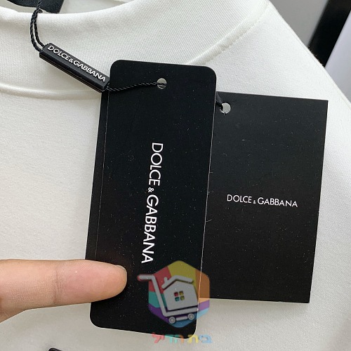 חולצת טי Dolce & Gabbana עם הדפס לוגו, לבן 4