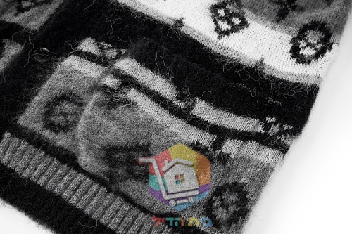 Louis Vuitton Monogram Mohair cardigan, grey and black, or blue and grey 6