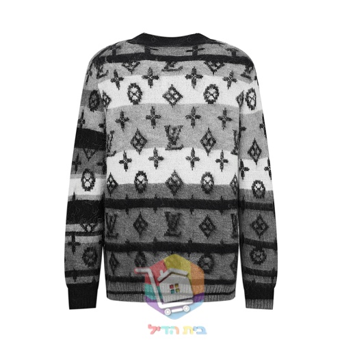 Louis Vuitton Monogram Mohair cardigan, grey and black, or blue and grey 8