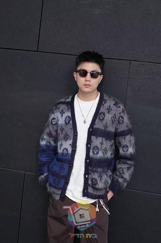 Louis Vuitton Monogram Mohair cardigan, grey and black, or blue and grey 36