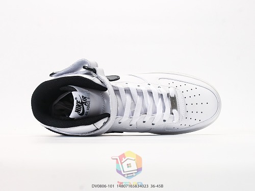 נעלי Nike Air Force 1 Mid '07 לבן ושחור, תמונה 7