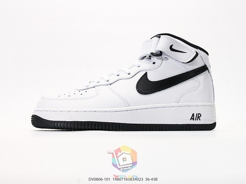 נעלי Nike Air Force 1 Mid '07 לבן ושחור, תמונה 8