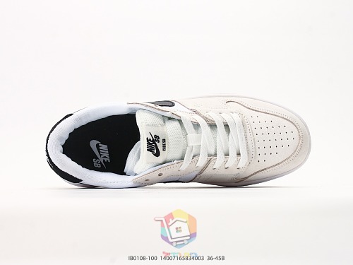 נעלי סקייט Nike SB Code 58 לבן עם שחור או ירוק, תמונה 8