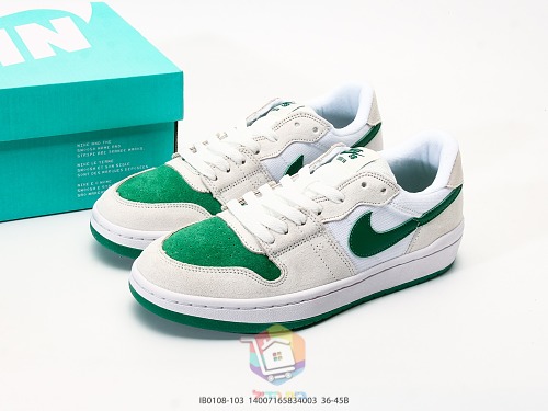 נעלי סקייט Nike SB Code 58 לבן עם שחור או ירוק, תמונה 11