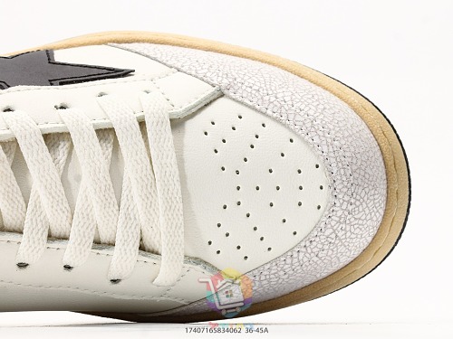 נעלי Golden Goose Super-Star לבן עם כוכב שחור, ירוק או אפור, תמונה 3