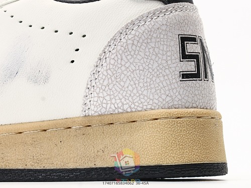 נעלי Golden Goose Super-Star לבן עם כוכב שחור, ירוק או אפור, תמונה 4