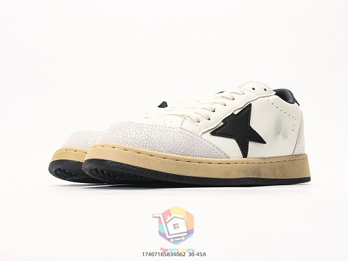 נעלי Golden Goose Super-Star לבן עם כוכב שחור, ירוק או אפור, תמונה 6
