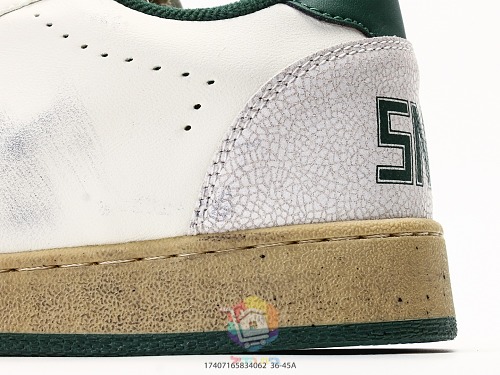 נעלי Golden Goose Super-Star לבן עם כוכב שחור, ירוק או אפור, תמונה 11
