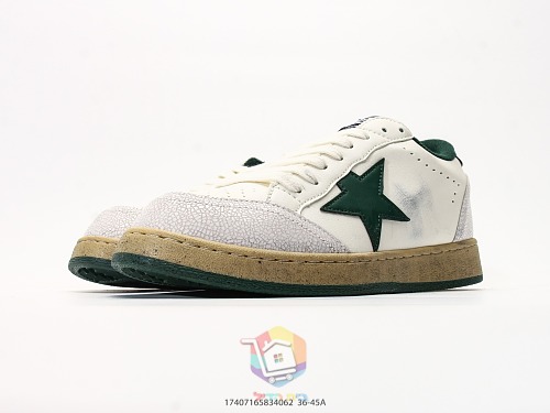נעלי Golden Goose Super-Star לבן עם כוכב שחור, ירוק או אפור, תמונה 13