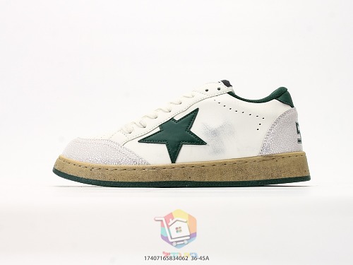 נעלי Golden Goose Super-Star לבן עם כוכב שחור, ירוק או אפור, תמונה 17