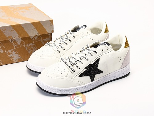 נעלי Golden Goose Super-Star לבן עם כוכב שחור, ירוק או אפור, תמונה 28