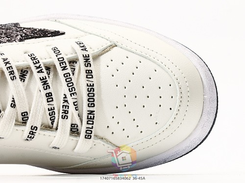 נעלי Golden Goose Super-Star לבן עם כוכב שחור, ירוק או אפור, תמונה 29