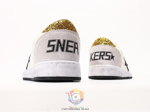 נעלי Golden Goose Super-Star לבן עם כוכב שחור, ירוק או אפור, תמונה 31