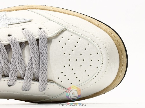נעלי Golden Goose Super-Star עם כוכב כסוף, עקב אפור או זהב, תמונה 3