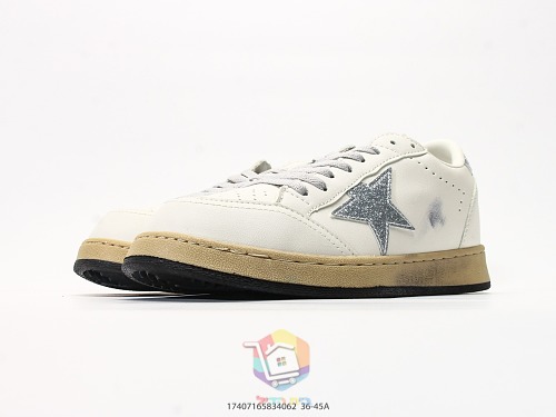 נעלי Golden Goose Super-Star עם כוכב כסוף, עקב אפור או זהב, תמונה 6