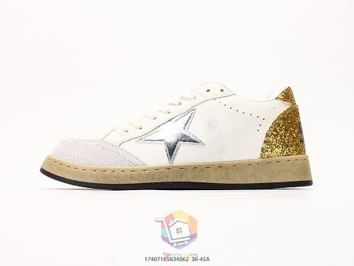 נעלי Golden Goose Super-Star עם כוכב כסוף, עקב אפור או זהב, תמונה 19