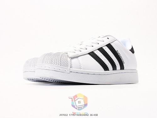 נעלי adidas Superstar II לבן עם פסים שחורים, תמונה 6