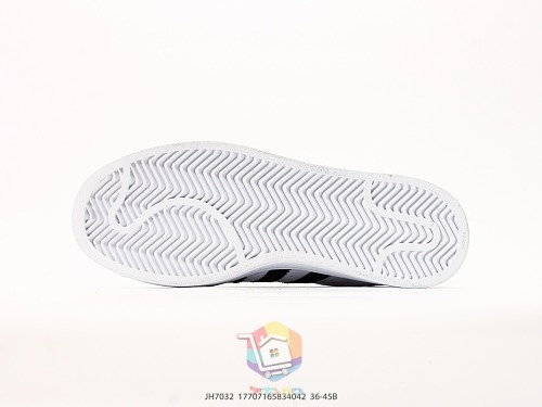 נעלי adidas Superstar II לבן עם פסים שחורים, תמונה 7