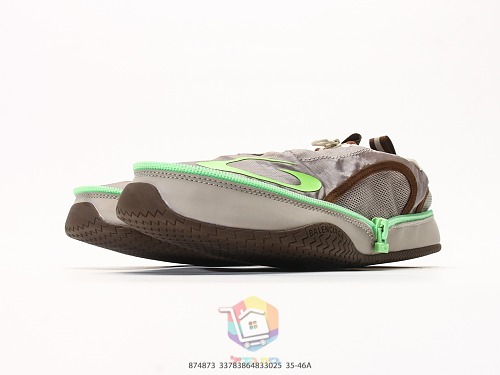 סניקרס Balenciaga Pocket בז' וירוק זוהר, תמונה 6