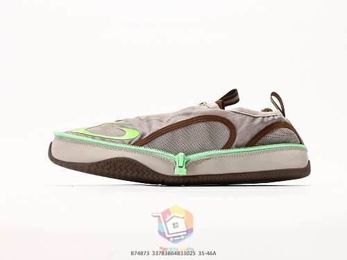 סניקרס Balenciaga Pocket בז' וירוק זוהר, תמונה 9