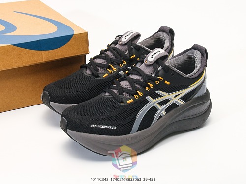 נעלי ריצה ASICS Gel-Nimbus 28 שחור, כסף וזהב, תמונה 10