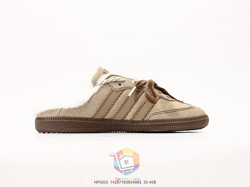 כפכפי adidas Samba Mule עם פרווה, שחור או בז', תמונה 18