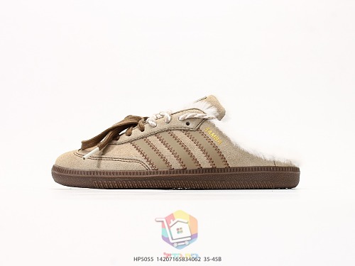 כפכפי adidas Samba Mule עם פרווה, שחור או בז', תמונה 19