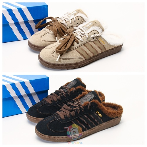 כפכפי adidas Samba Mule עם פרווה, שחור או בז', תמונה 21