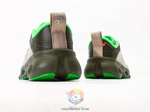 נעלי Loewe x On Cloudsolo ירוק חאקי וחול, תמונה 4