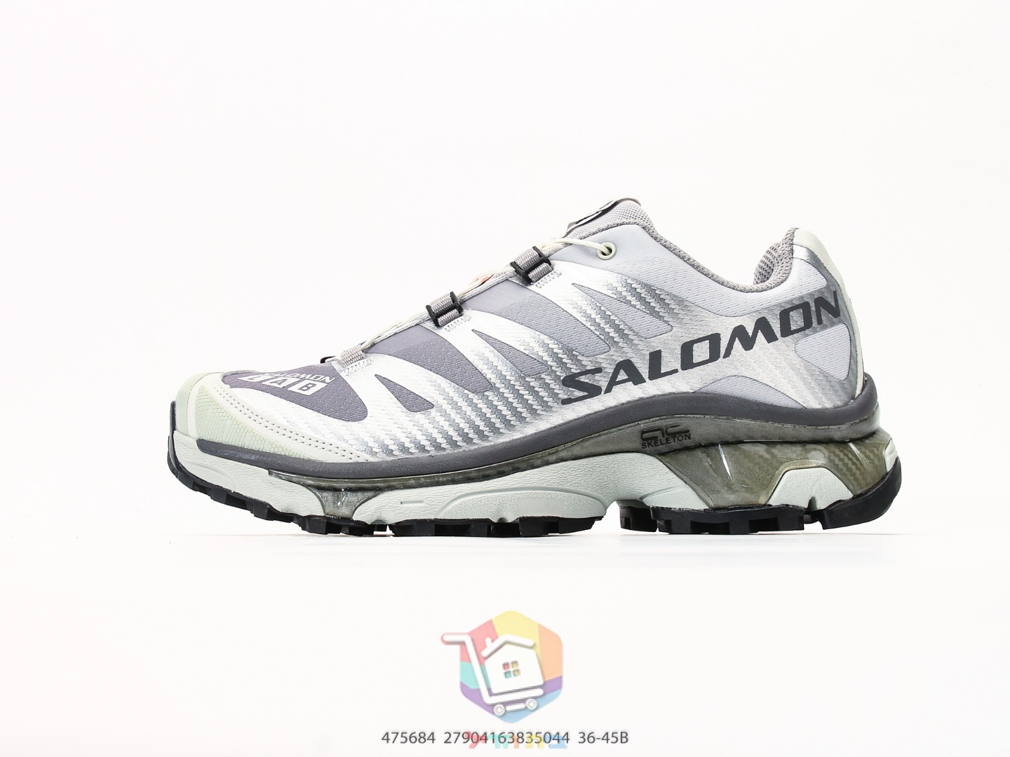 حذاء Salomon XT-4 OG، فضي ورمادي أو أبيض وأحمر