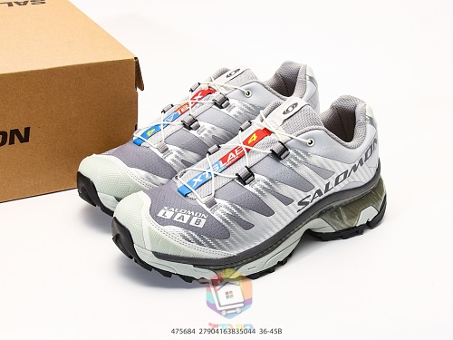 נעלי Salomon XT-4 OG כסף ואפור או לבן ואדום, תמונה 2