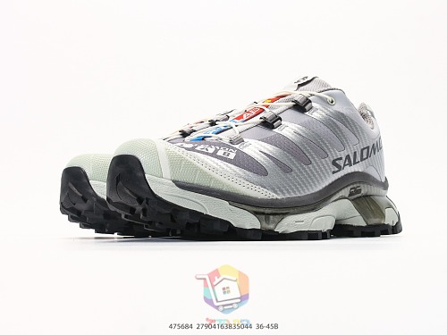 נעלי Salomon XT-4 OG כסף ואפור או לבן ואדום, תמונה 6