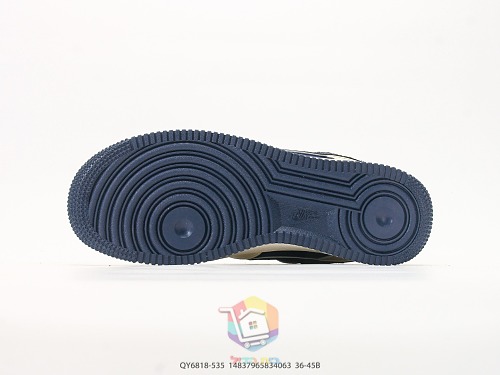 נעלי Nike Air Force 1 Low עם לוגו The North Face, בורדו או כחול כהה, תמונה 16