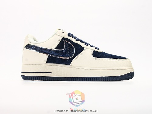 נעלי Nike Air Force 1 Low עם לוגו The North Face, בורדו או כחול כהה, תמונה 18