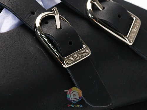 נעלי Birkenstock Blair עם רצועות דקות ואבזמים, זמש חום או שחור, תמונה 4