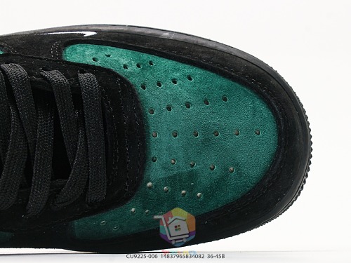 נעלי Nike Air Force 1 Low שמנת עם לוגו Louis Vuitton או זמש ירוק ושחור עם לוגו Supreme, תמונה 12