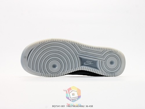 נעלי Nike Air Force 1 Low שחור עם הדפס שלד או זמש ירוק, תמונה 8