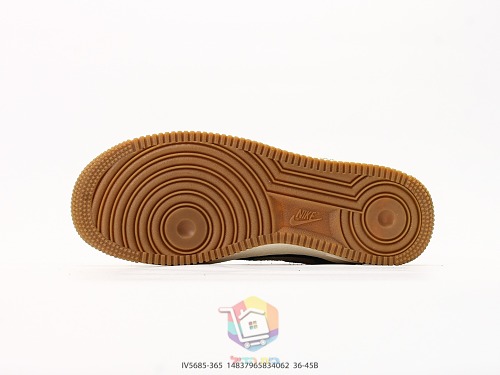 נעלי Nike Air Force 1 Low שחור עם הדפס שלד או זמש ירוק, תמונה 17